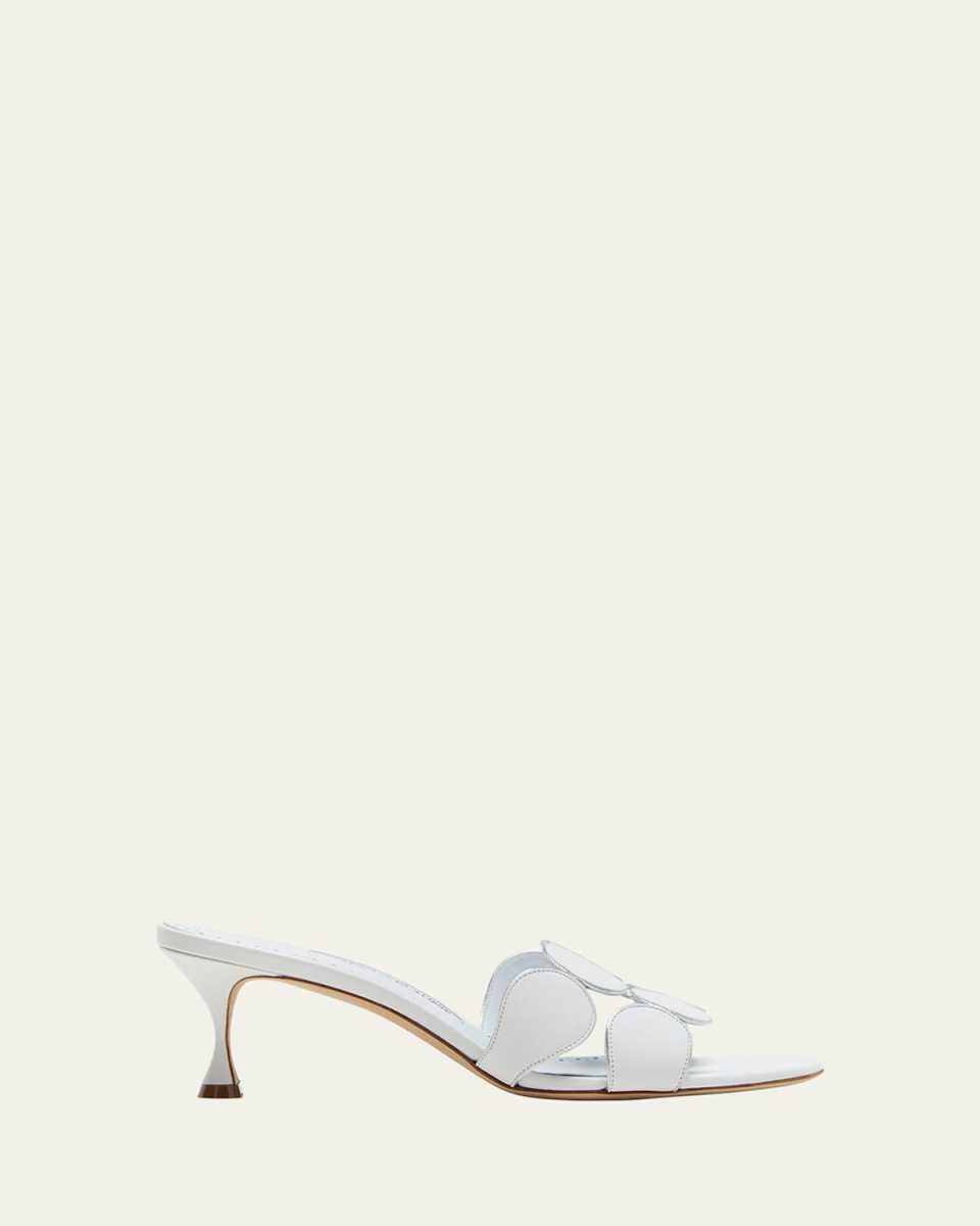 Haribalmu Metallic Stiletto Slide Sandals